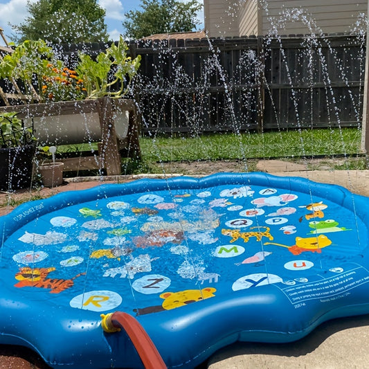 SplashZone™ – מזרן מים מתנפח עם מזרקות מים